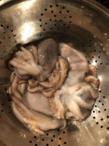 Octopus - washed and strained