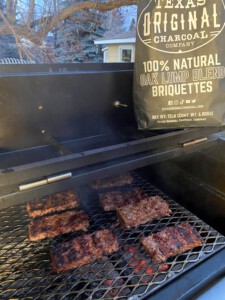 McRib on Yoder Flat Top with Texas Original Charcoal Briquettes