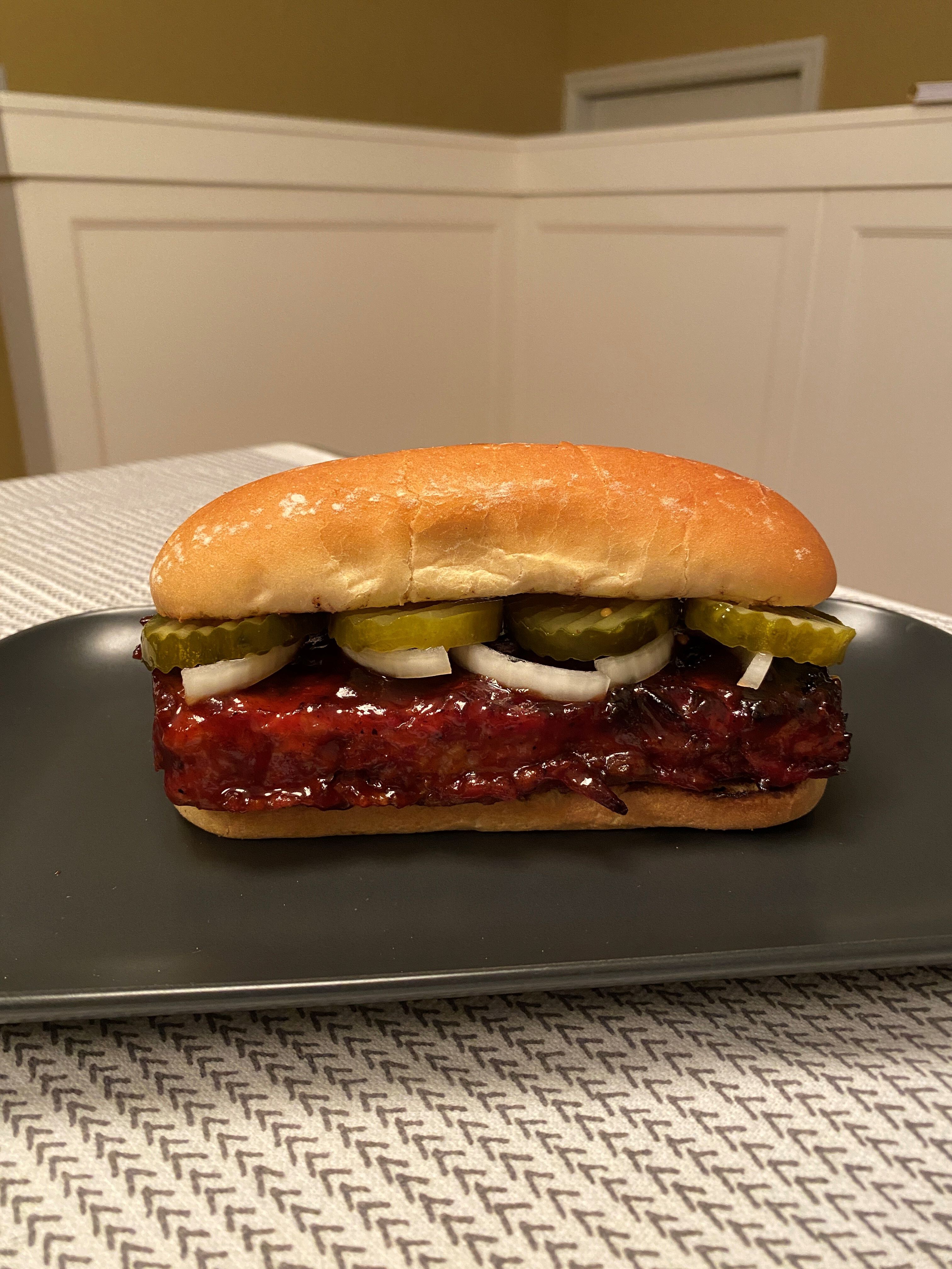 McRib - Double Smoked Boneless Rib Sandwich